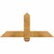 Ekena Millwork Eugene Rough Sawn Timber Gable Bracket, Western Red Cedar, 36"W x 16"H x 2"D x 4"F, 11/12 Pitch GBW036X16X0204EUG00RWR - alternate 1